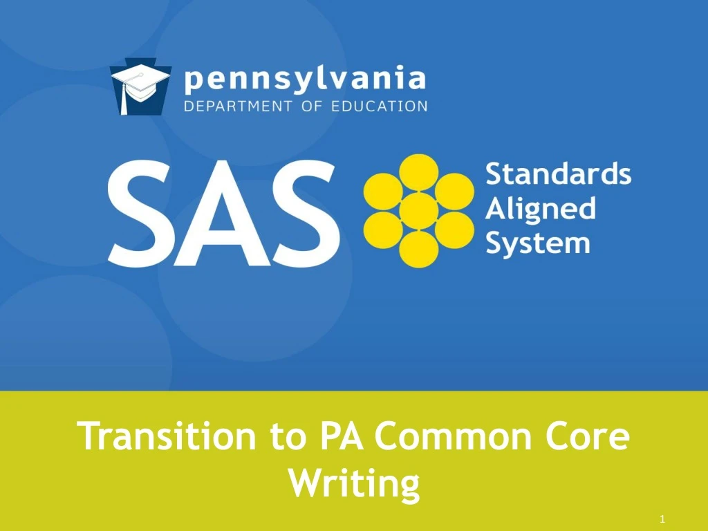 transition to pa common core writing