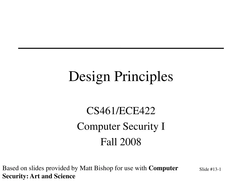 cs461 ece422 computer security i fall 2008