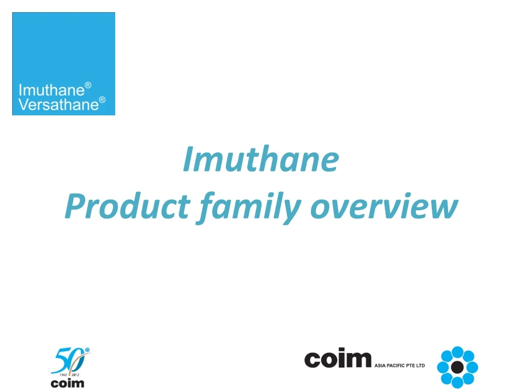 imuthane product family overview