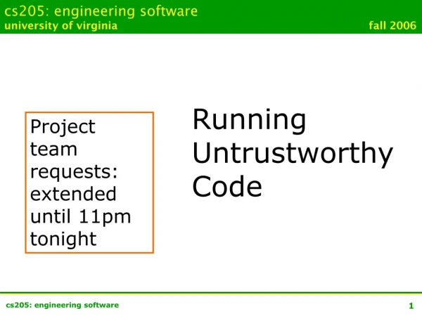 cs205: engineering software university of virginia						        fall 2006