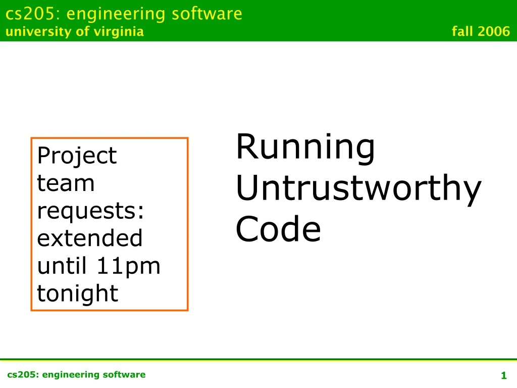 cs205 engineering software university of virginia