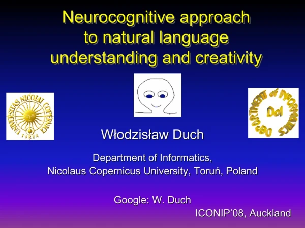 Neurocognitive approach  to natural language  understanding and creativity