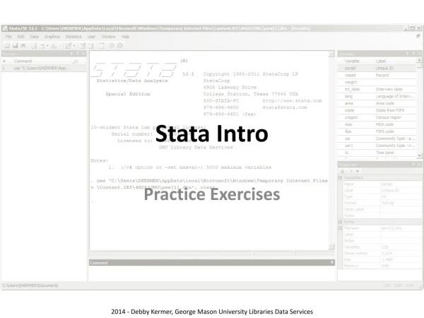 Stata Intro