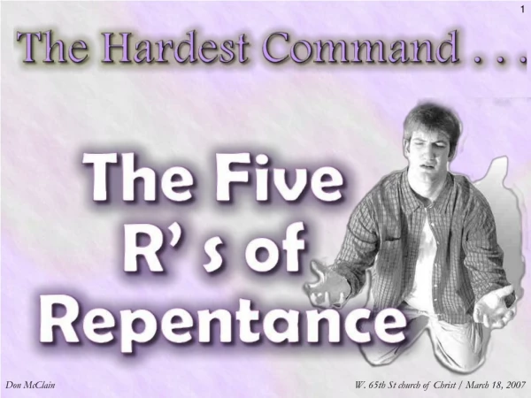 Repentance Is Not Easy Because It Requires Radical Change – (Eze. 18:20-32)
