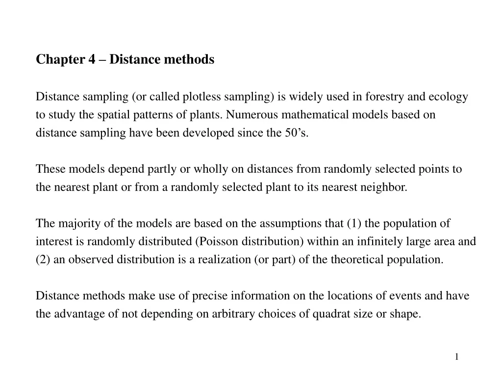 chapter 4 distance methods distance sampling