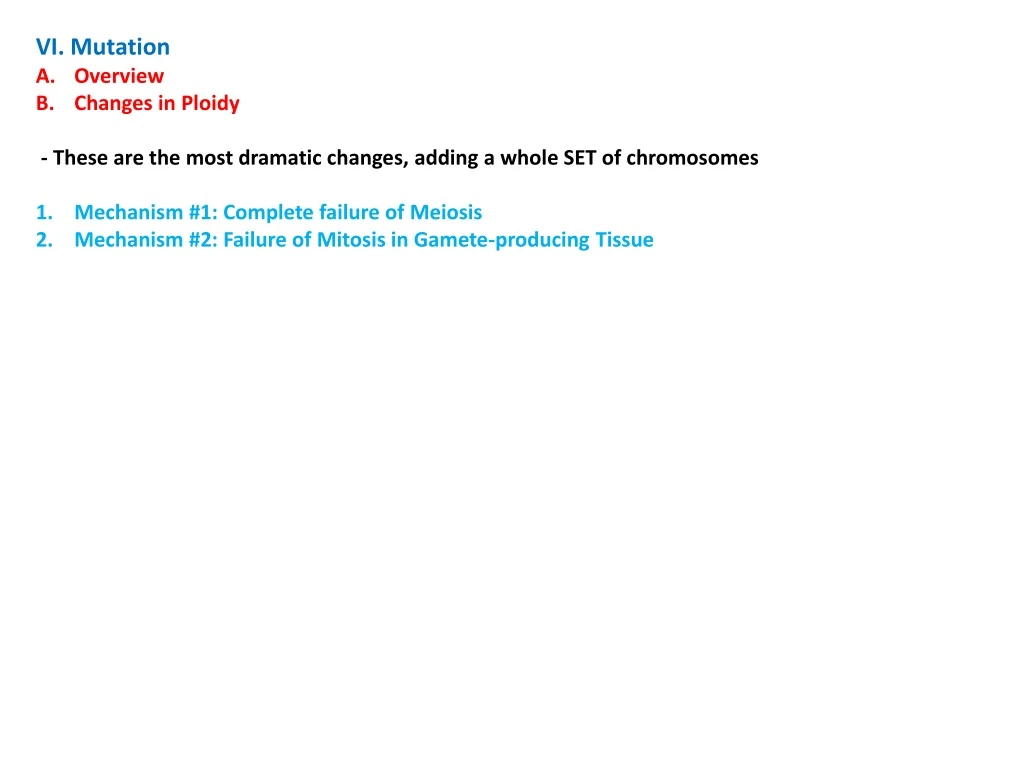 vi mutation overview changes in ploidy these