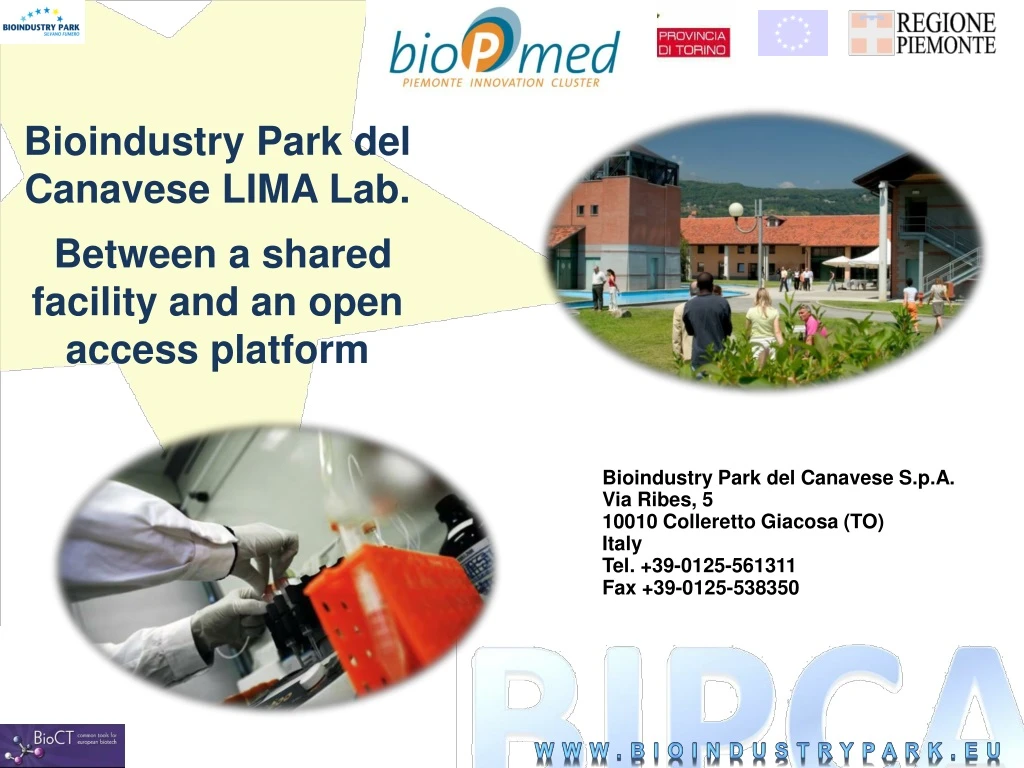 bioindustry p a rk del canavese lima lab between