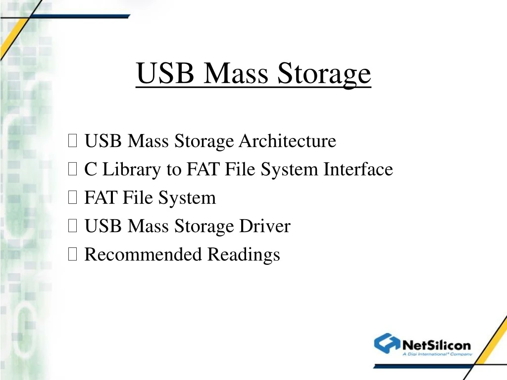 usb mass storage