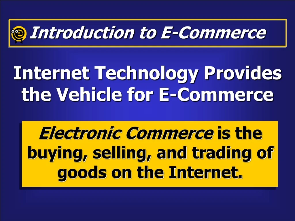 introduction to e commerce
