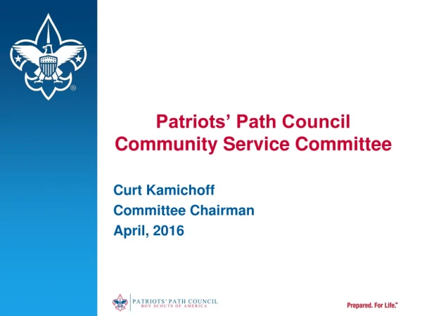 Patriots’ Path Council Community Service Committee