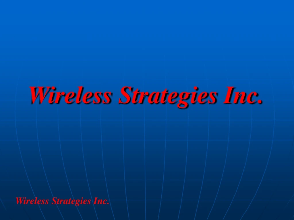 wireless strategies inc
