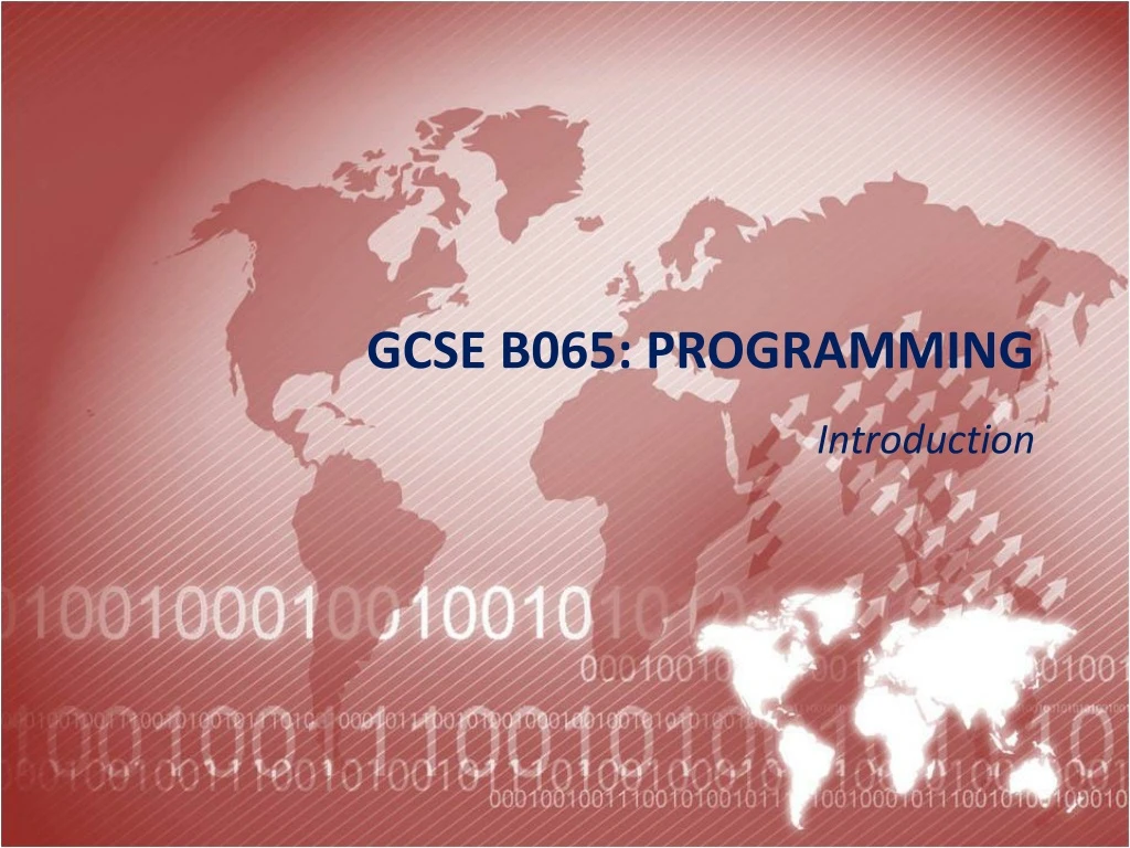 gcse b065 programming