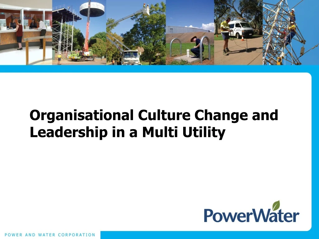 organisational culture change and leadership