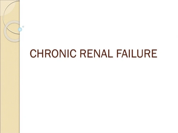 Chronic Renal Failure