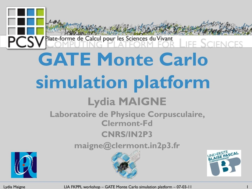gate monte carlo simulation platform