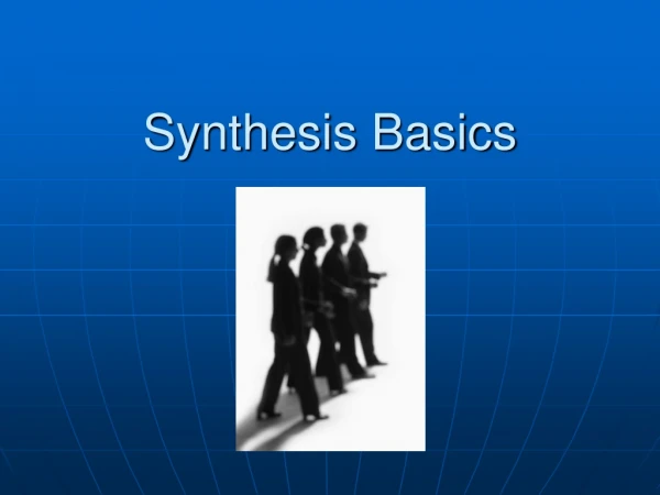 Synthesis Basics