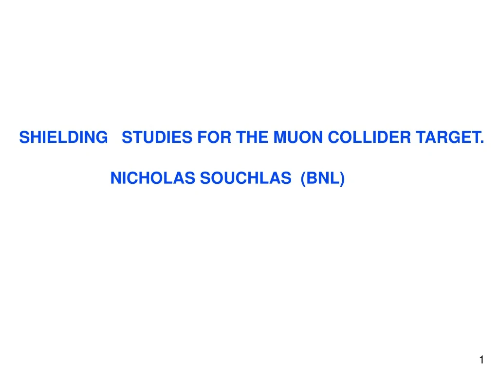 shielding studies for the muon collider target