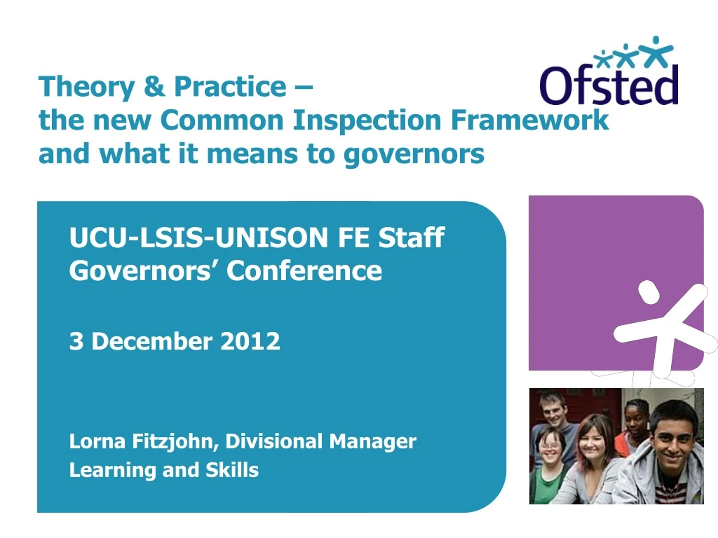theory practice the new common inspection framework and what it means to governors