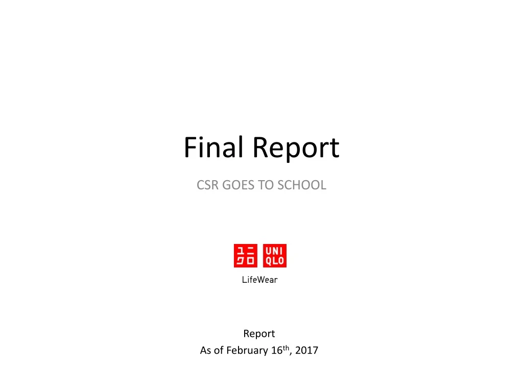 final report