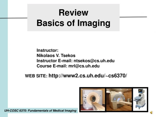 Review  Basics of Imaging