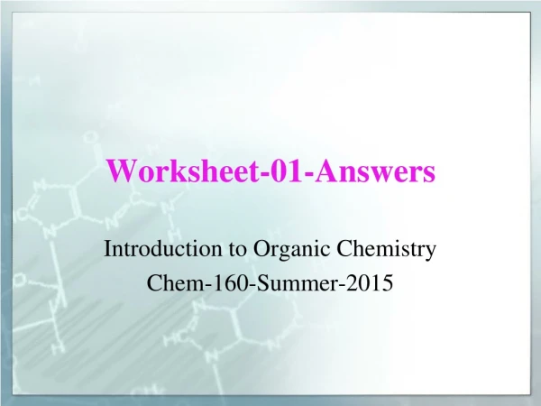 Worksheet-01-Answers