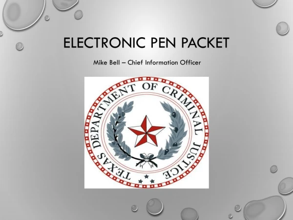 ELECTRONIC PEN PACKET