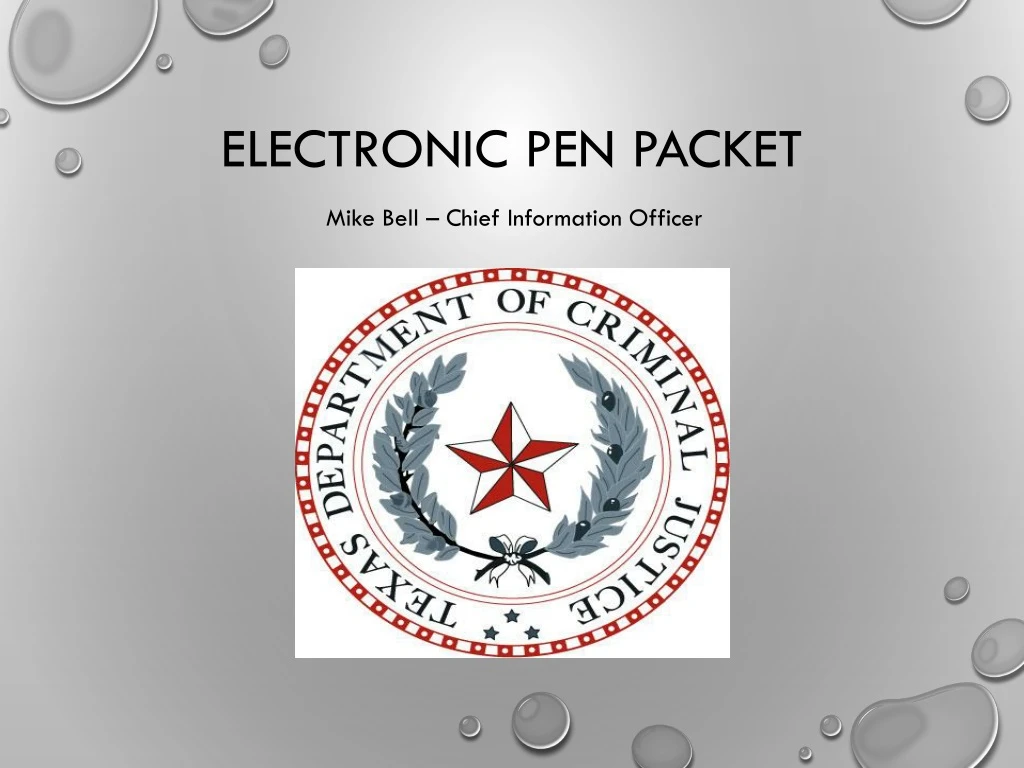 electronic pen packet