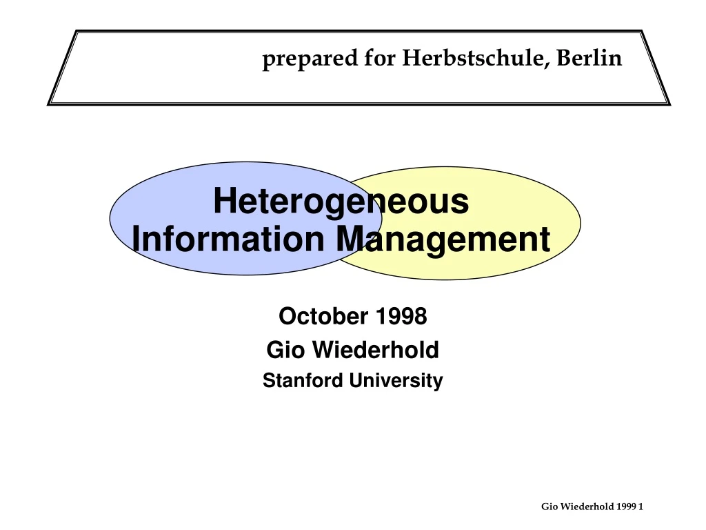 heterogeneous information management