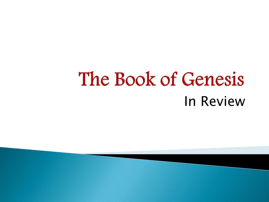 the book of genesis