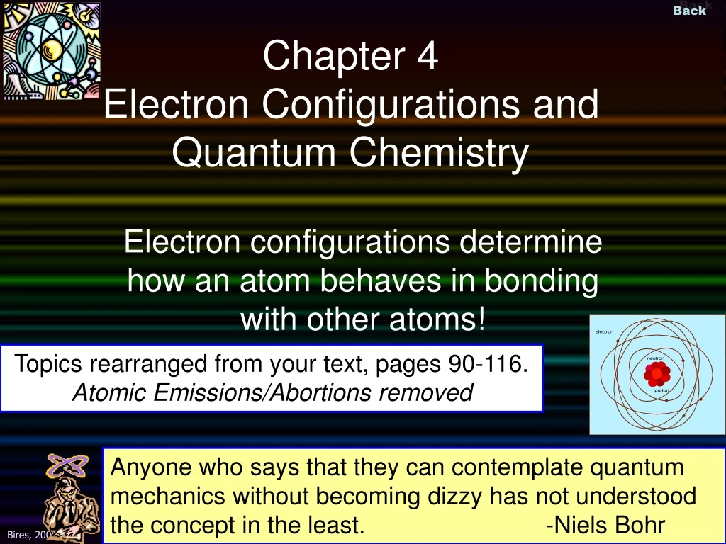 chapter 4 electron configurations and quantum chemistry