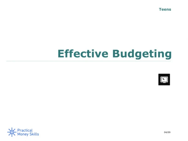 Effective Budgeting