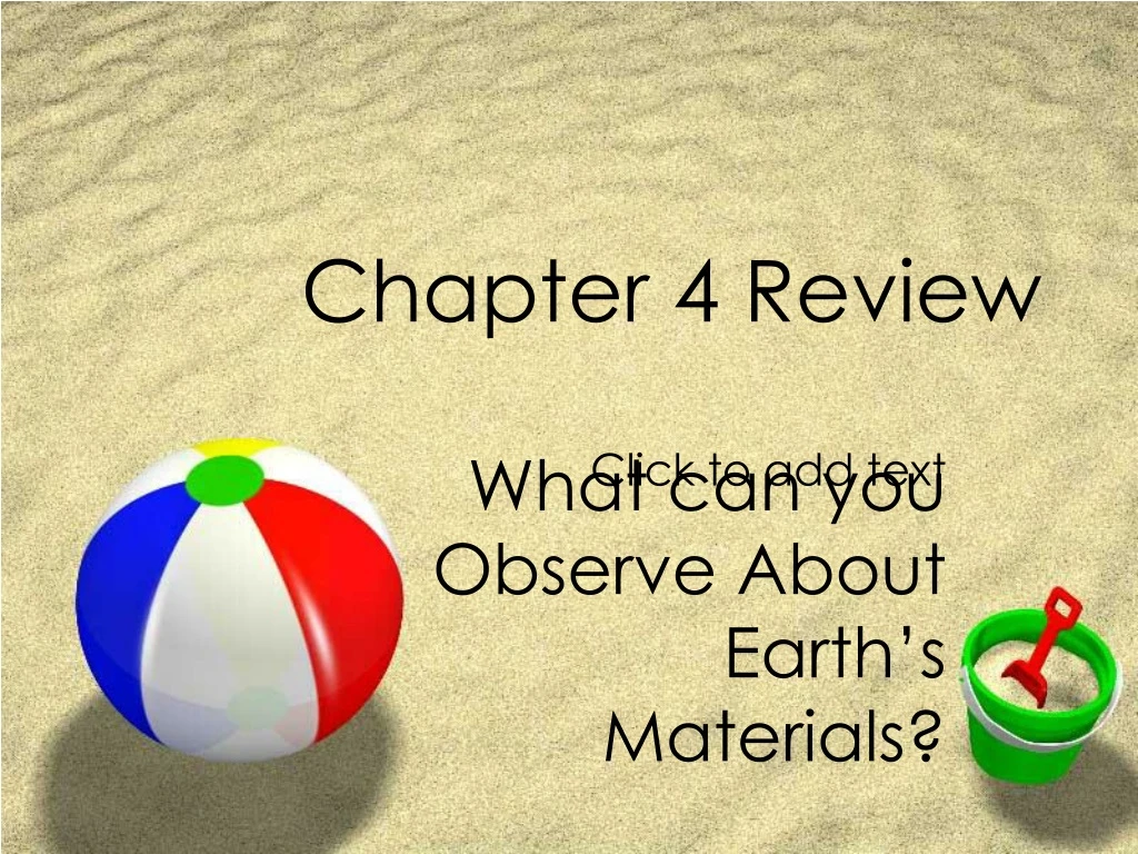 what can you observe about earth s materials