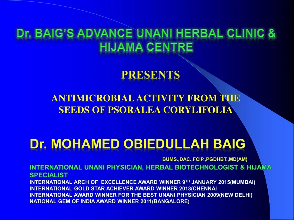 dr baig s advance unani herbal clinic hijama