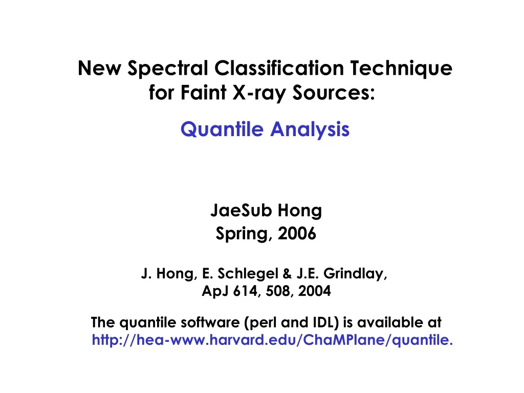 new spectral classification technique for faint