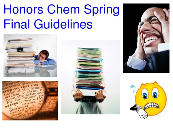 Honors Chem Spring  Final Guidelines