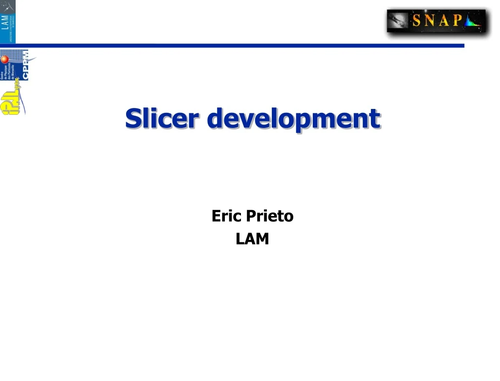 slicer development