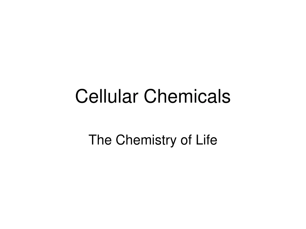 cellular chemicals