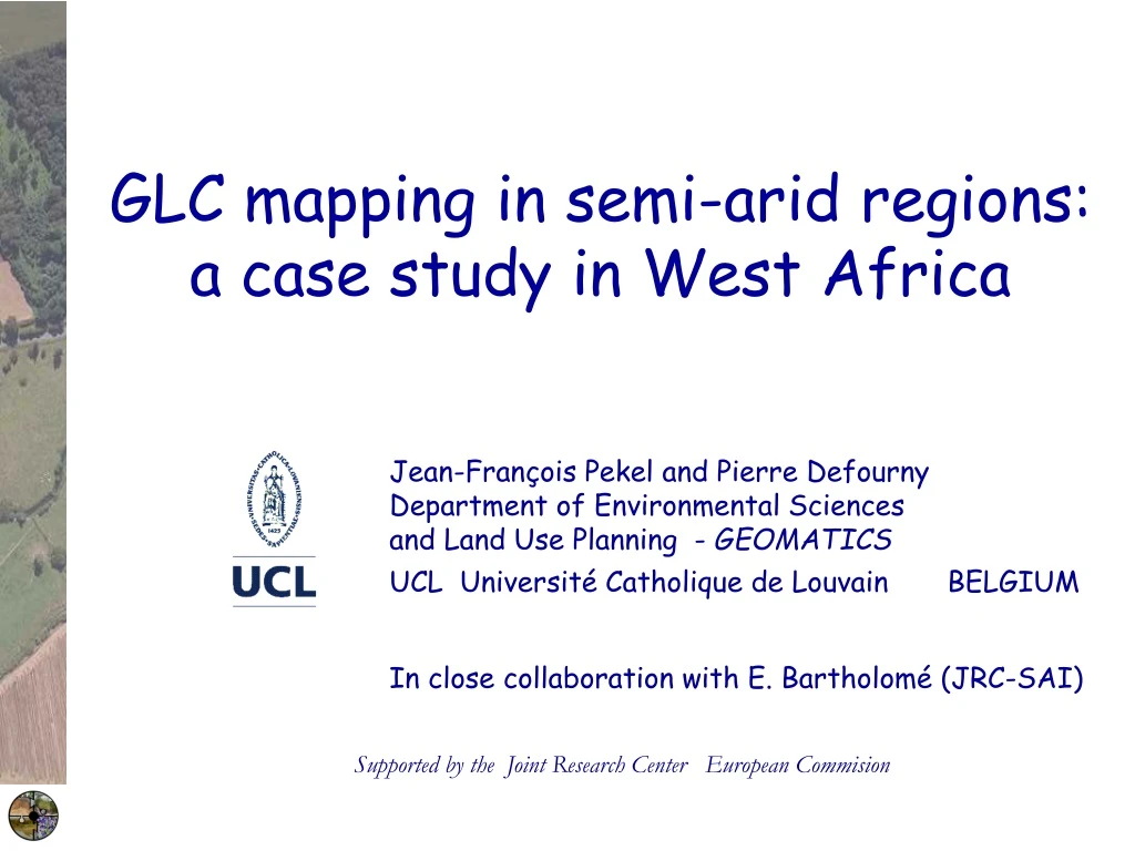 glc mapping in semi arid regions a case study