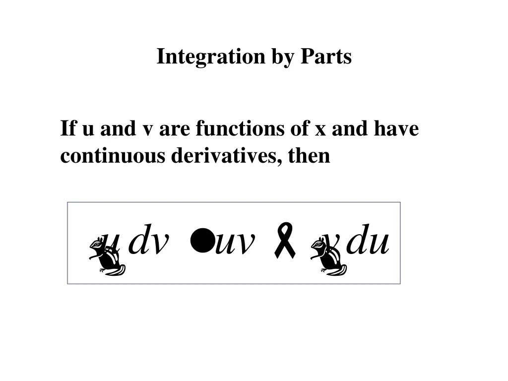 integration by parts