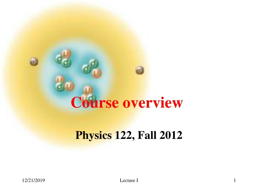 course overview