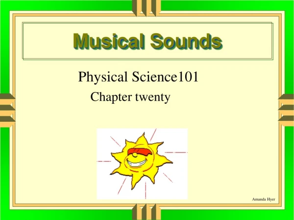 Musical Sounds