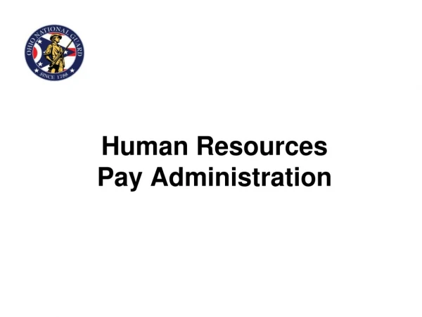 Human Resources  Pay Administration