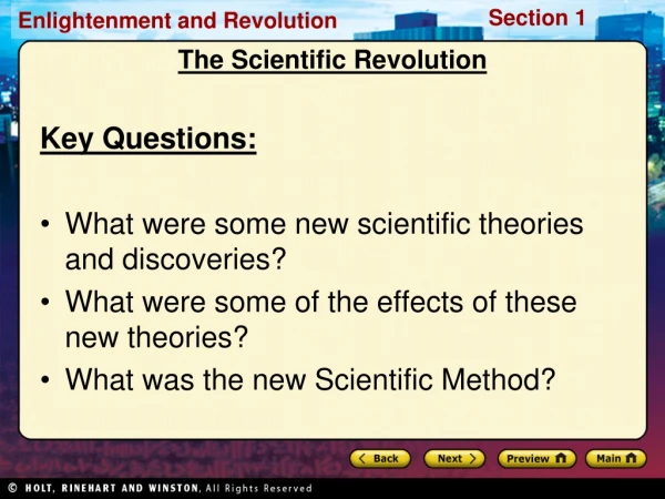 The Scientific Revolution