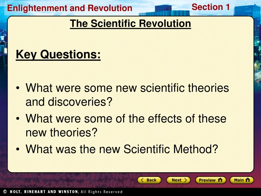 the scientific revolution