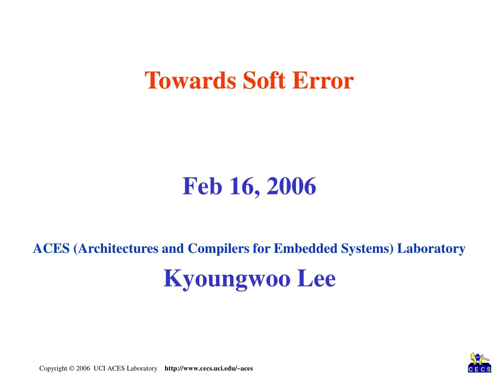 towards soft error