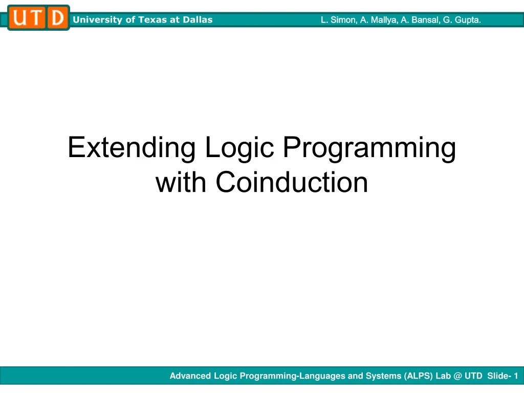 extending logic programming with coinduction