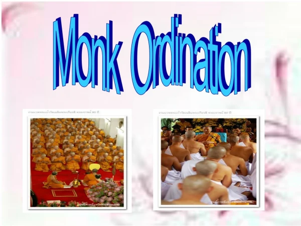 Monk  Ordination