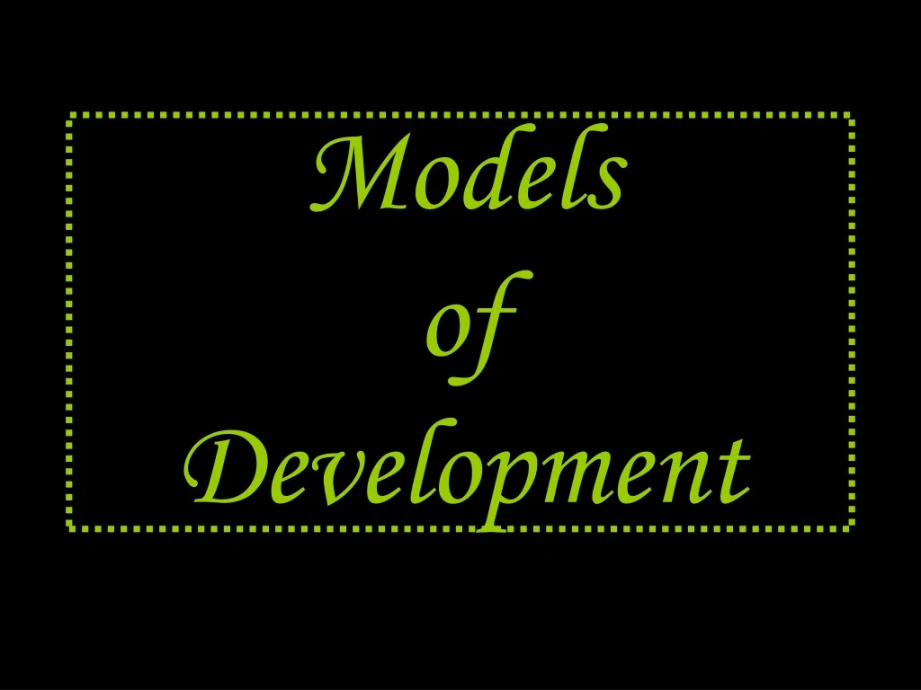 models of development