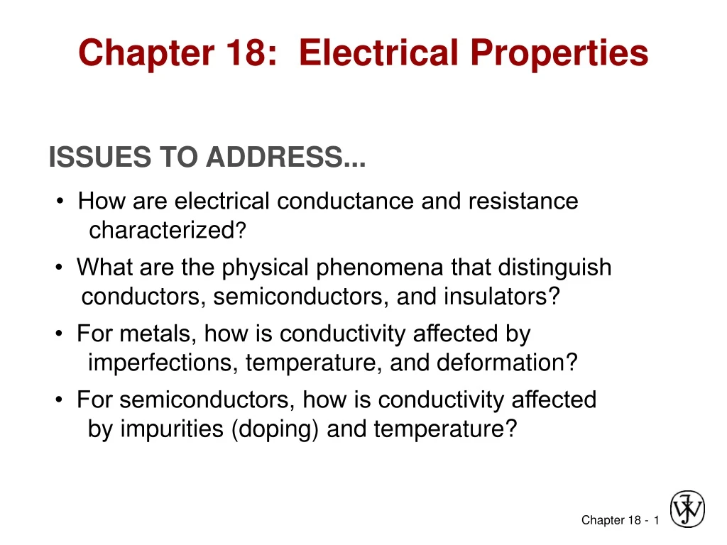 chapter 18 electrical properties