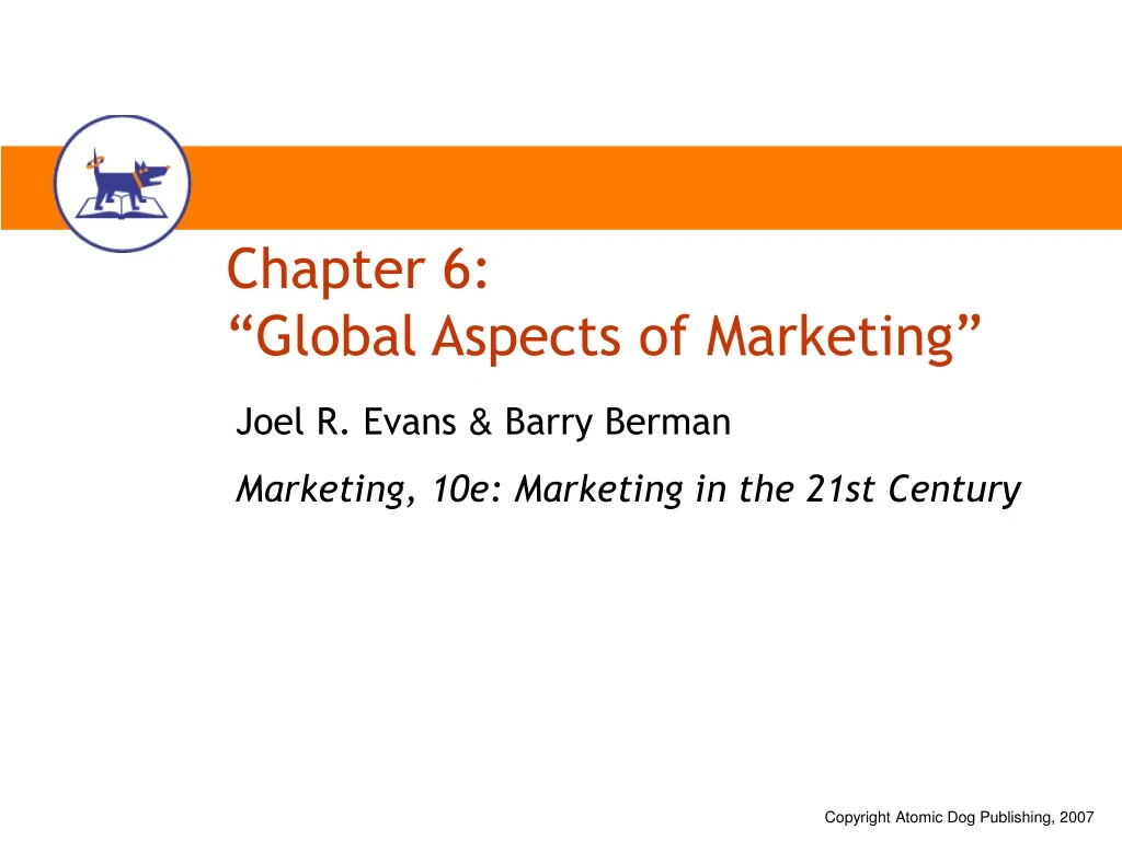 chapter 6 global aspects of marketing